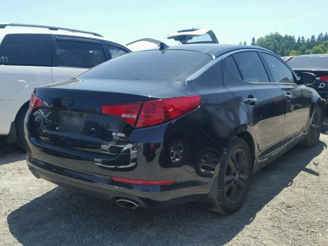 KNAGN4A73D5435460 - 2013 KIA OPTIMA EX BLACK photo 4