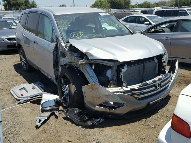 5FNYF6H38HB068000 - 2017 HONDA PILOT EX SILVER photo 1