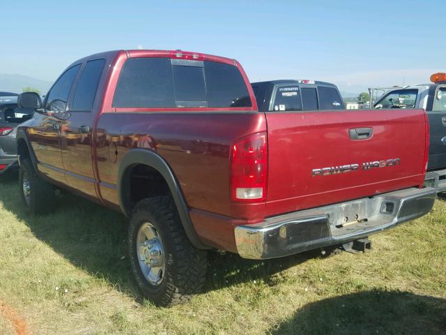 3D7KS28DX6G191443 - 2006 DODGE RAM 2500 S RED photo 3