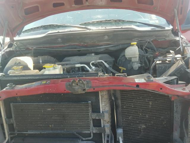 3D7KS28DX6G191443 - 2006 DODGE RAM 2500 S RED photo 7