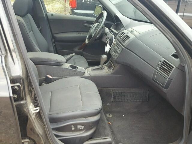 WBXPA73485WC47893 - 2005 BMW X3 2.5I BLACK photo 5