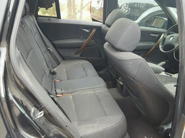 WBXPA73485WC47893 - 2005 BMW X3 2.5I BLACK photo 6