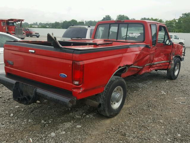 1FTHX25F3VEC87576 - 1997 FORD F250 RED photo 4