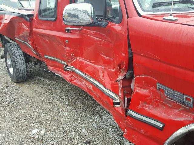 1FTHX25F3VEC87576 - 1997 FORD F250 RED photo 9