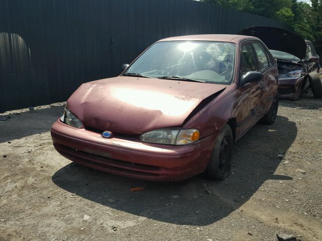 1Y1SK5282XZ439494 - 1999 CHEVROLET GEO PRIZM 红色 照片 2
