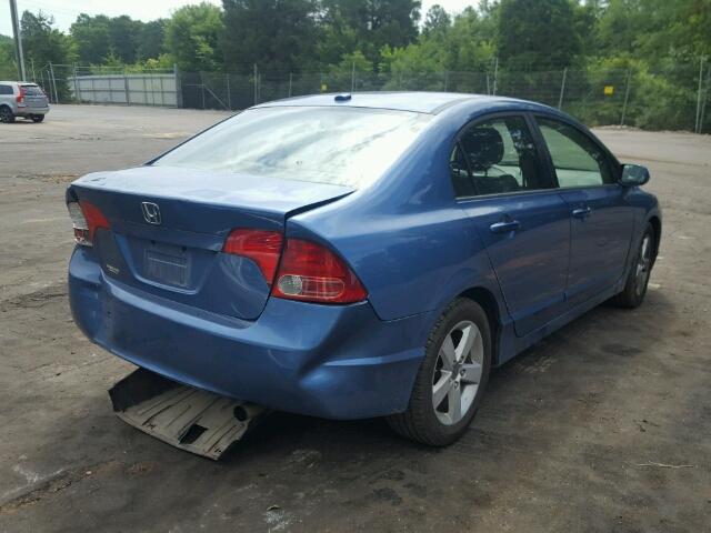 1HGFA16978L085272 - 2008 HONDA CIVIC EXL BLUE photo 4