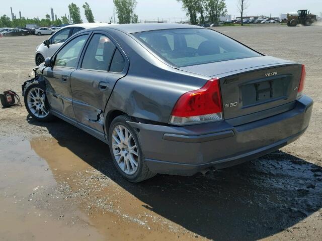 YV1RS592752471944 - 2005 VOLVO S60 2.5T GRAY photo 3
