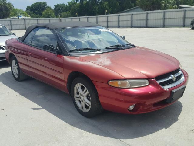 3C3EL55H2VT630304 - 1997 CHRYSLER SEBRING JX RED photo 1