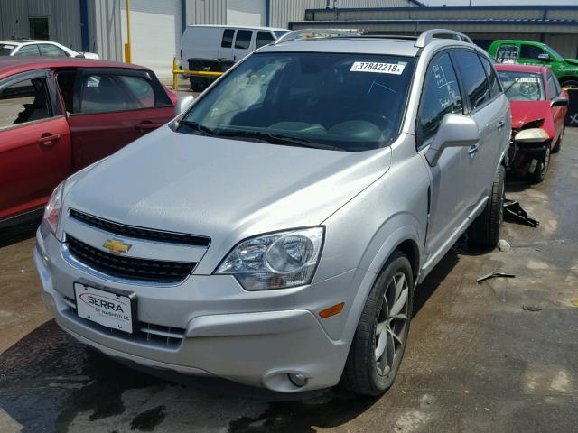 3GNAL4EK5ES658370 - 2014 CHEVROLET CAPTIVA LT SILVER photo 2