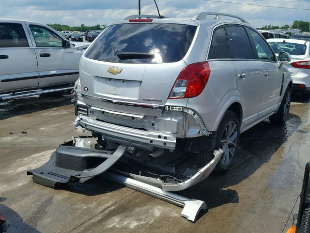 3GNAL4EK5ES658370 - 2014 CHEVROLET CAPTIVA LT SILVER photo 4