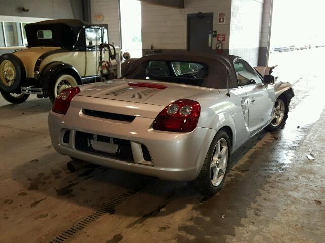 JTDFR320730059016 - 2003 TOYOTA MR2 SPYDER SILVER photo 4