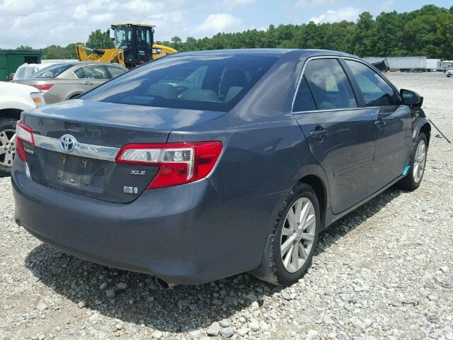 4T1BD1FK0CU062793 - 2012 TOYOTA CAMRY HYBR GRAY photo 4