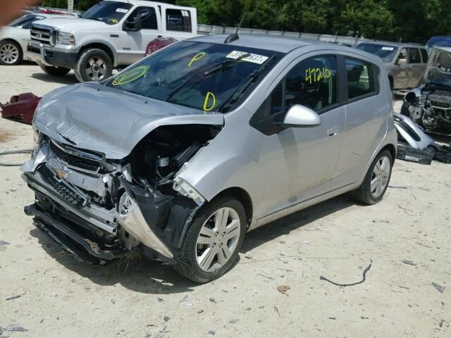 KL8CD6S94FC735287 - 2015 CHEVROLET SPARK SILVER photo 2