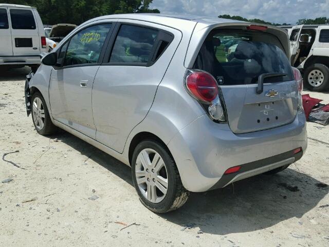 KL8CD6S94FC735287 - 2015 CHEVROLET SPARK SILVER photo 3