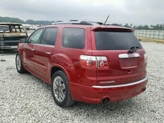 1GKKRTED1CJ177204 - 2012 GMC ACADIA DEN RED photo 3