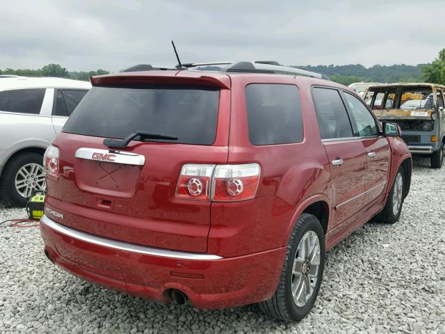 1GKKRTED1CJ177204 - 2012 GMC ACADIA DEN RED photo 4