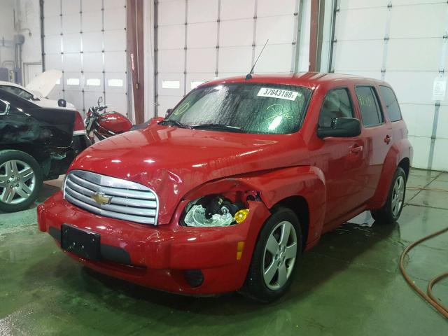 3GNCA13B39S634218 - 2009 CHEVROLET HHR LS RED photo 2