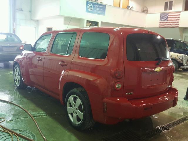 3GNCA13B39S634218 - 2009 CHEVROLET HHR LS RED photo 3