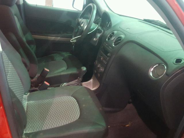 3GNCA13B39S634218 - 2009 CHEVROLET HHR LS RED photo 5