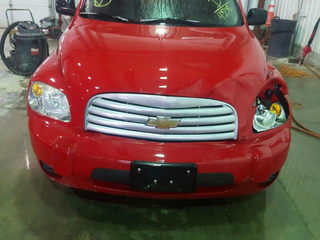 3GNCA13B39S634218 - 2009 CHEVROLET HHR LS RED photo 9