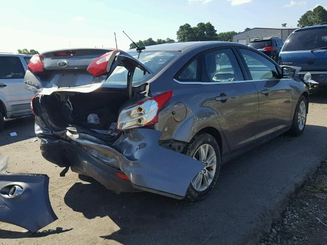 1FAHP3H22CL252573 - 2012 FORD FOCUS SEL GRAY photo 4