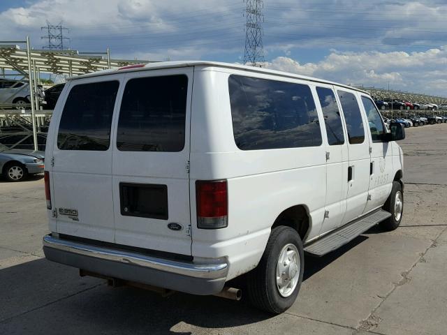 1FBNE31L47DB02233 - 2007 FORD ECONOLINE WHITE photo 4