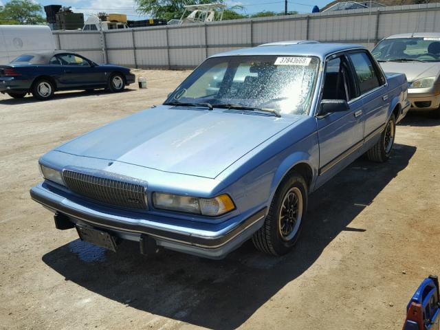 3G4AG54NXNS611023 - 1992 BUICK CENTURY SP BLUE photo 2