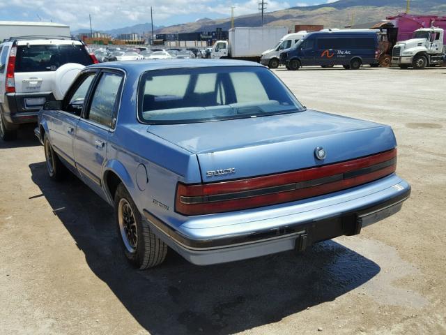 3G4AG54NXNS611023 - 1992 BUICK CENTURY SP BLUE photo 3