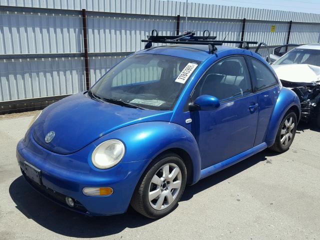 3VWCD21C43M420056 - 2003 VOLKSWAGEN NEW BEETLE 蓝色 照片 2