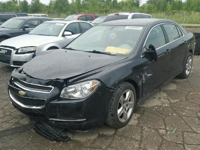 1G1ZG57B494141062 - 2009 CHEVROLET MALIBU BLACK photo 2