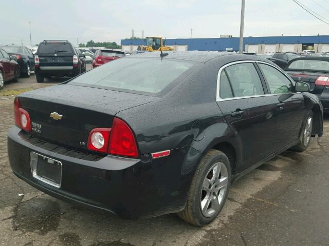 1G1ZG57B494141062 - 2009 CHEVROLET MALIBU BLACK photo 4