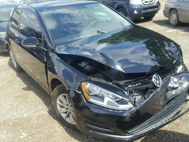 3VW817AU7GM003556 - 2016 VOLKSWAGEN GOLF BASE BLACK photo 1