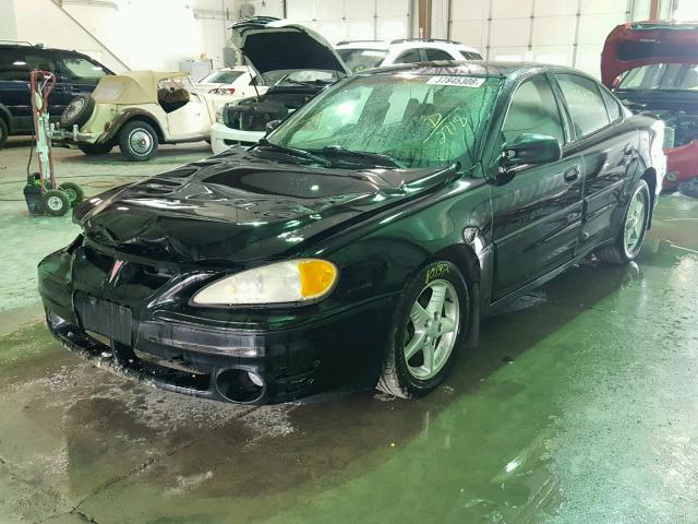 1G2NW52E4YM762718 - 2000 PONTIAC GRAND AM G BLACK photo 2