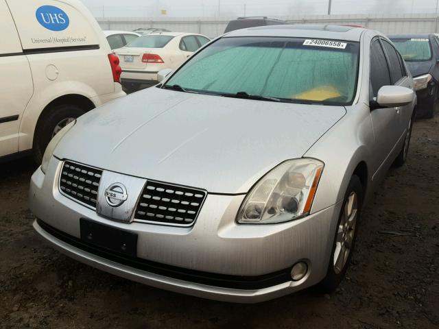 1N4BA41E84C838018 - 2004 NISSAN MAXIMA SE SILVER photo 2