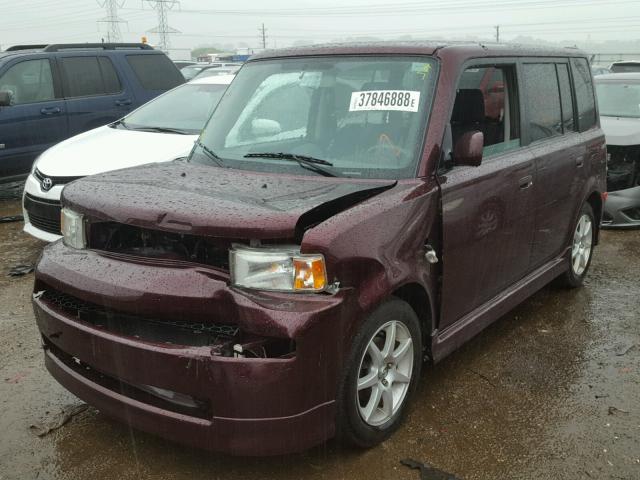 JTLKT324254020787 - 2005 TOYOTA SCION XB Bənövşəyi foto 2