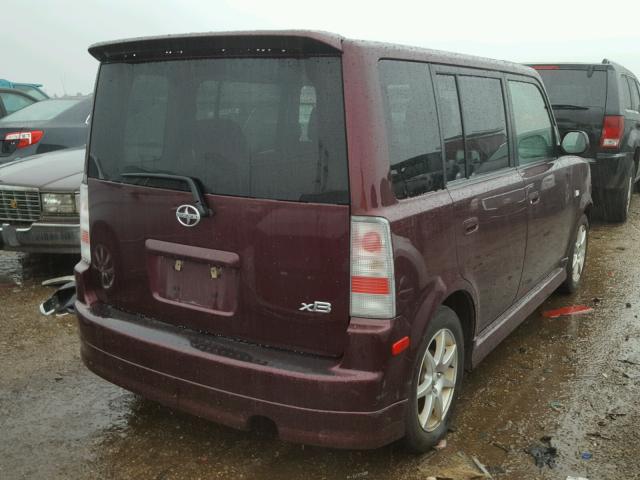 JTLKT324254020787 - 2005 TOYOTA SCION XB Bənövşəyi foto 4