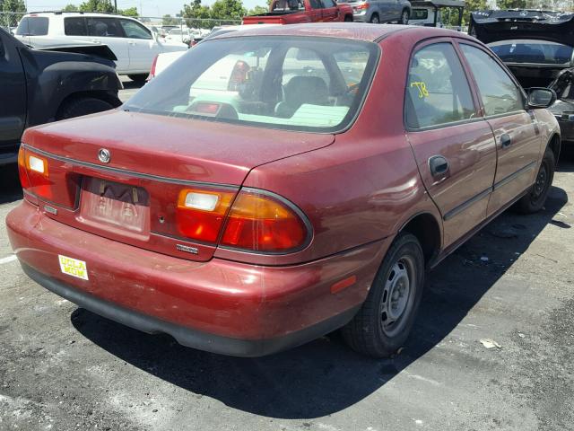 JM1BB1412T0339827 - 1996 MAZDA PROTEGE DX BURGUNDY photo 4