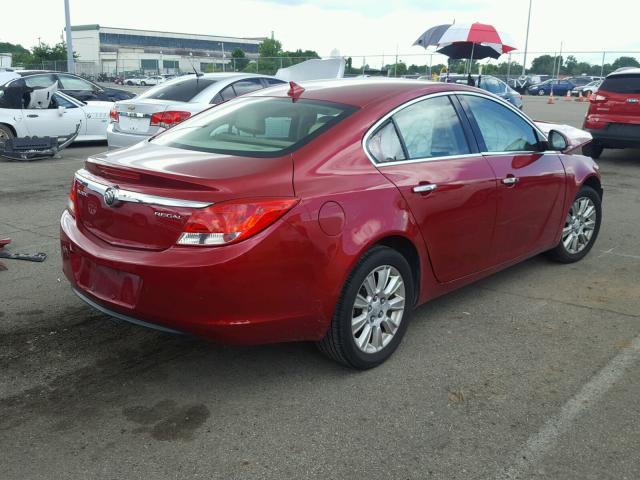 2G4GS5ER1D9248147 - 2013 BUICK REGAL PREM RED photo 4