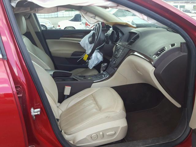 2G4GS5ER1D9248147 - 2013 BUICK REGAL PREM RED photo 5