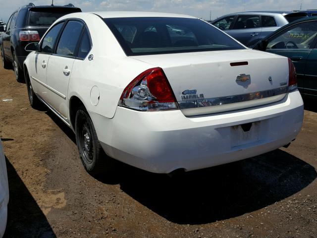 2G1WS583781290732 - 2008 CHEVROLET IMPALA POL WHITE photo 3