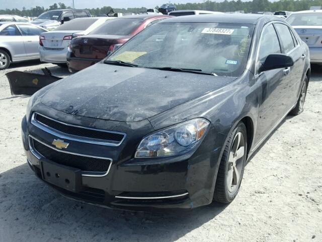 1G1ZC5E04CF386842 - 2012 CHEVROLET MALIBU 1LT BLACK photo 2