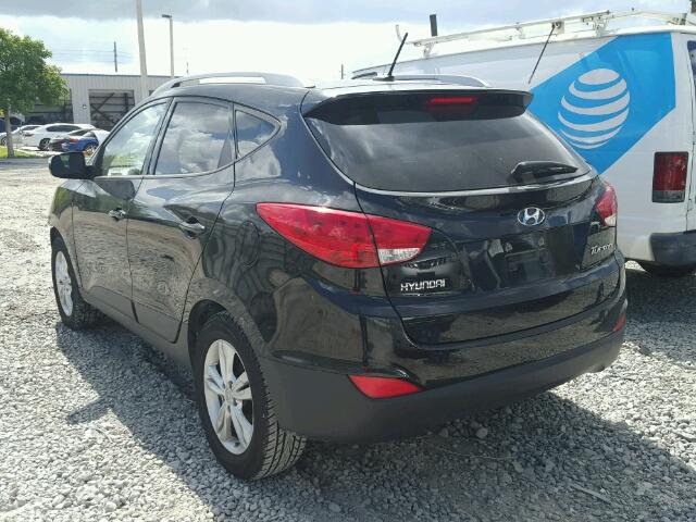 KM8JU3ACXDU740801 - 2013 HYUNDAI TUCSON GLS BLACK photo 3