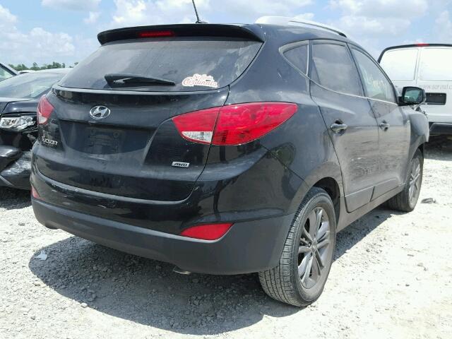 KM8JUCAGXEU803867 - 2014 HYUNDAI TUCSON GLS BLACK photo 4