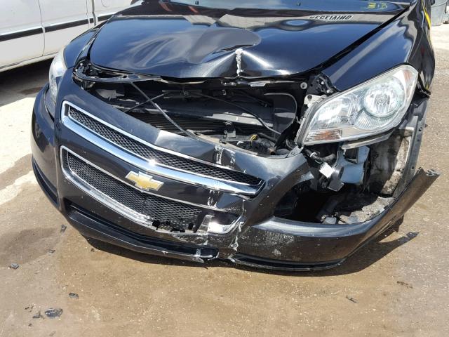 1G1ZB5E12BF291688 - 2011 CHEVROLET MALIBU LS შავი ფოტო 9