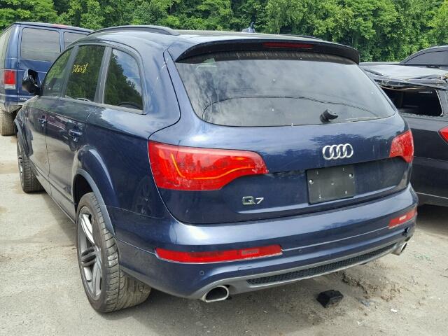 WA1DGAFE3DD016062 - 2013 AUDI Q7 PRESTIG BLUE photo 3