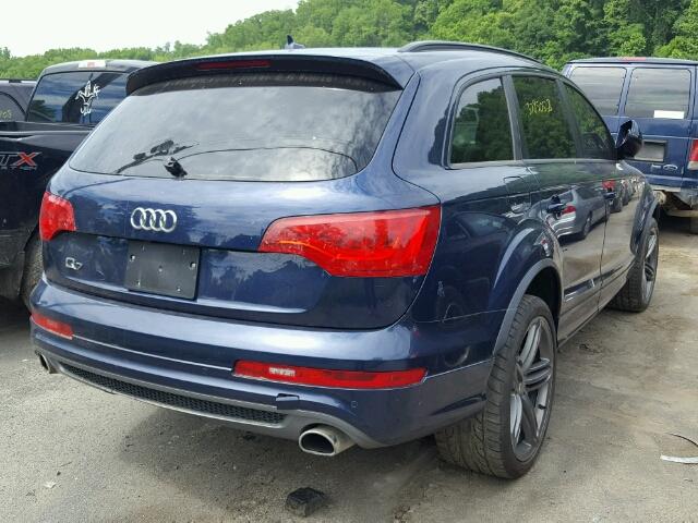 WA1DGAFE3DD016062 - 2013 AUDI Q7 PRESTIG BLUE photo 4