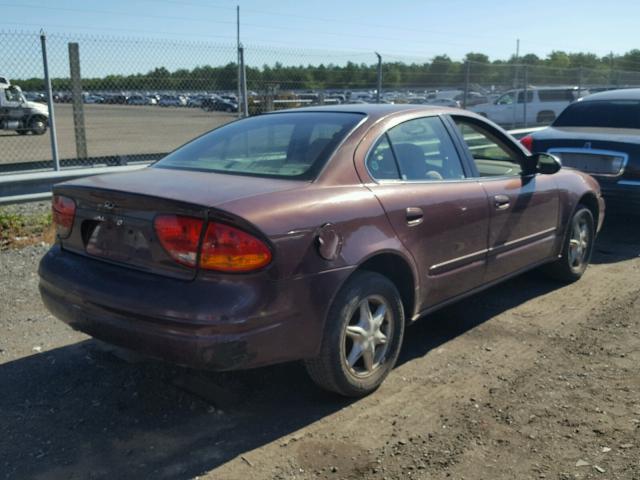 1G3NL52E6XC425475 - 1999 OLDSMOBILE ALERO GL PURPLE photo 4