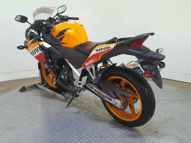 MLHMC4105D5302260 - 2013 HONDA CBR250 R ORANGE photo 6