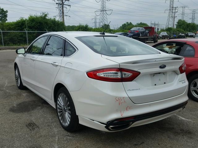 3FA6P0D96ER396429 - 2014 FORD FUSION TIT WHITE photo 3