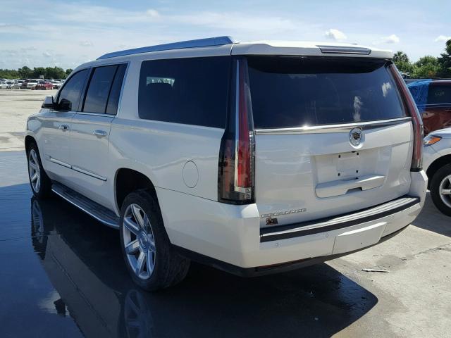 1GYS3HKJ2FR298716 - 2015 CADILLAC ESCALADE E WHITE photo 3